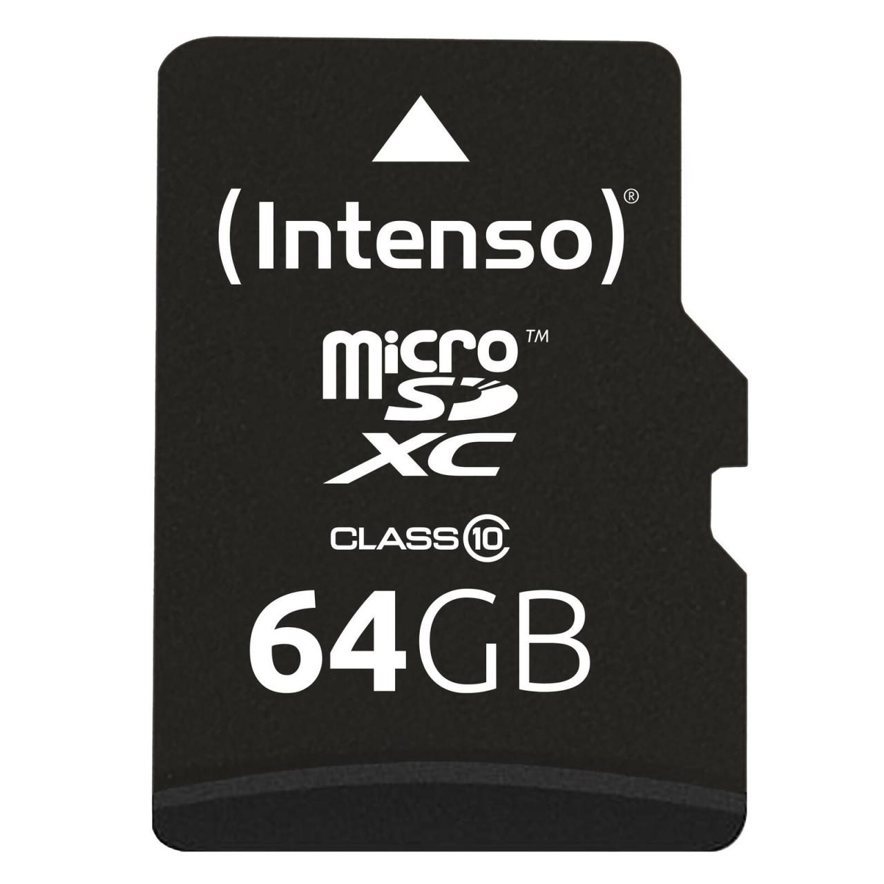 Intenso microSDXC Card 64GB Speicherkarte von Intenso