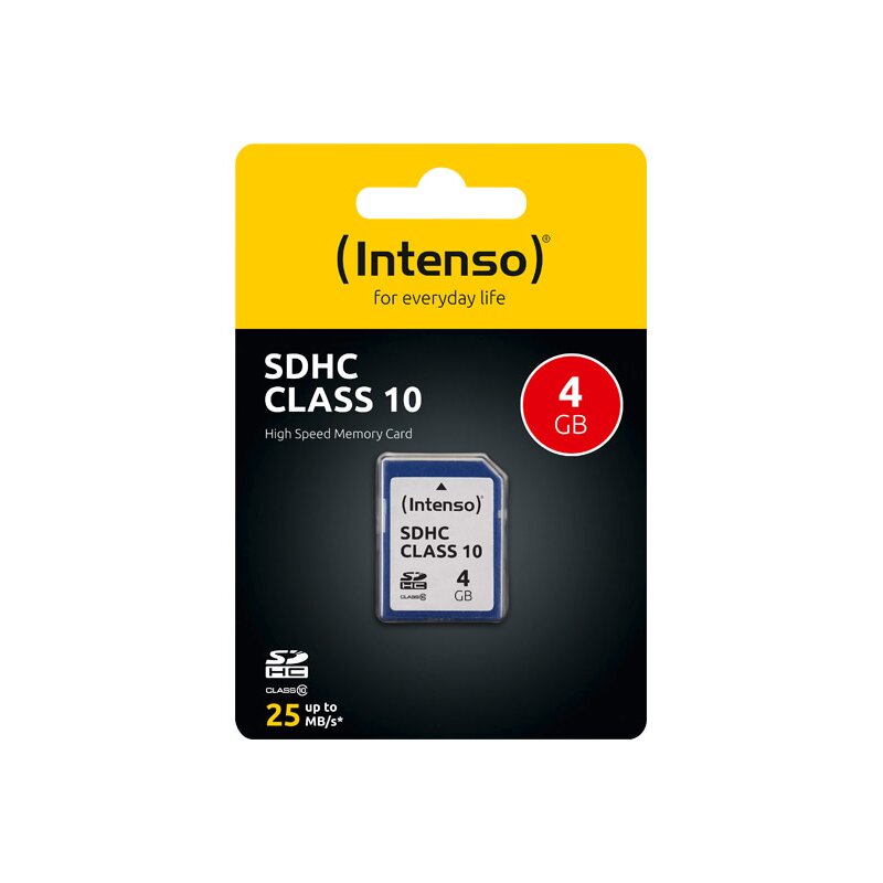 SDHC-Card 4GB, Class 10 SDHC-Card 4GB, Class 10 von Intenso