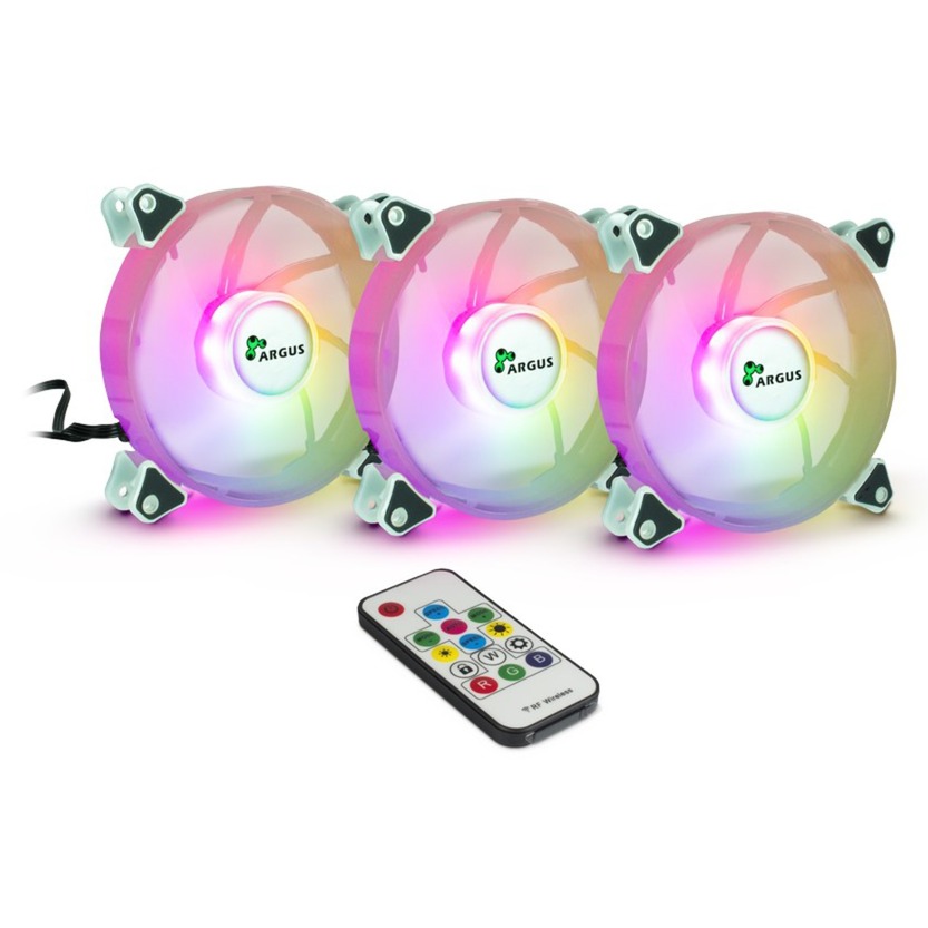 Argus RGB-Fan Set RS-06 120x120x25, Gehäuselüfter Argus RGB-Fan Set RS-06 120x120x25, Gehäuselüfter von Inter-Tech