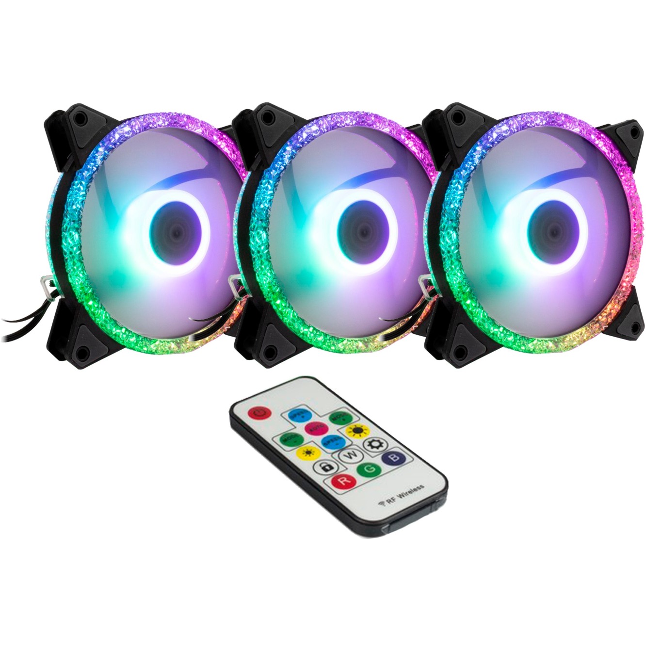 Argus RS-07 RGB Set120x120x25, Gehäuselüfter Argus RS-07 RGB Set120x120x25, Gehäuselüfter von Inter-Tech