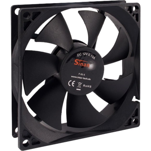 F-92-S 92x92x25mm, Gehäuselüfter F-92-S 92x92x25mm, Gehäuselüfter von Inter-Tech