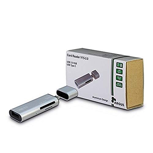 INTER TECH Argus V15–3.0 USB 3.0 (3.1 Gen. 1) Typ A Metallic Kartenleser von Inter-Tech