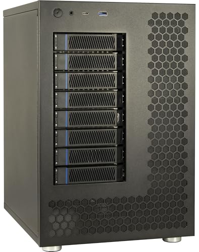 Inter-Tech NAS-8 PC Gehäuse für bis zu 8 Laufwerke (12Gb/s) von Inter-Tech