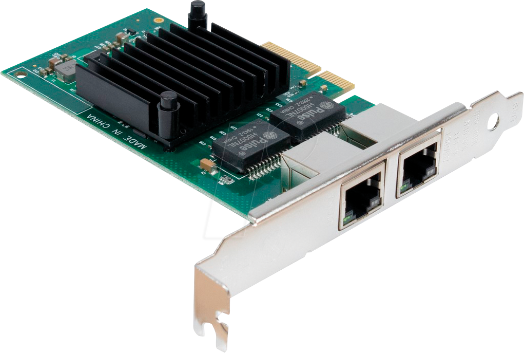 IT77773002 - Netzwerkkarte, PCI Express, Gigabit Ethernet, 2x RJ45 von Inter-Tech