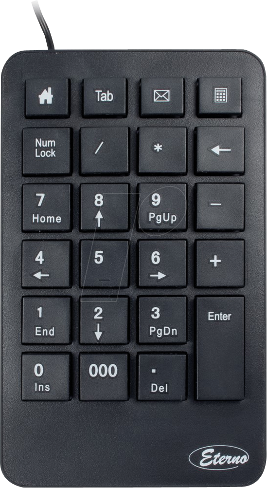 IT88884110 - Nummernblock, USB, schwarz von Inter-Tech