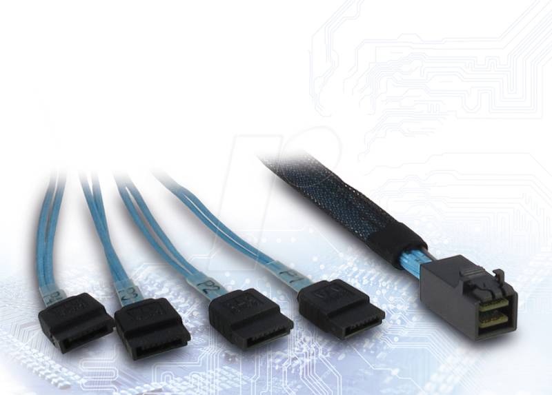 IT88885003 - SFF-8643 > 4x SATA, 50 cm von Inter-Tech