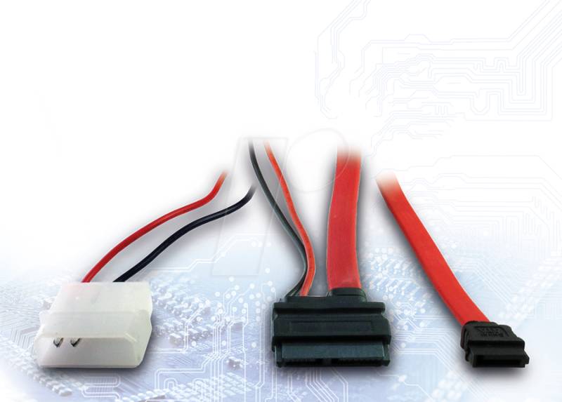 IT88885323 - SATA > Slim SATA + Power, 0,6 m von Inter-Tech