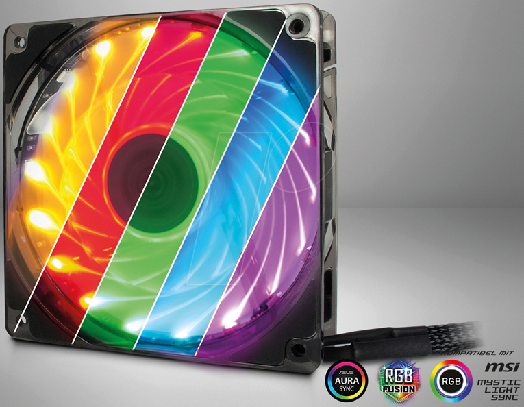 IT88885454 - Inter-Tech Gehäuselüfter L-12025 AURA RGB, 120 mm IT88885454 - Inter-Tech Gehäuselüfter L-12025 AURA RGB, 120 mm von Inter-Tech