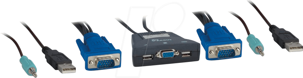 IT88887170 - 2-Port KVM Switch, VGA IT88887170 - 2-Port KVM Switch, VGA von Inter-Tech