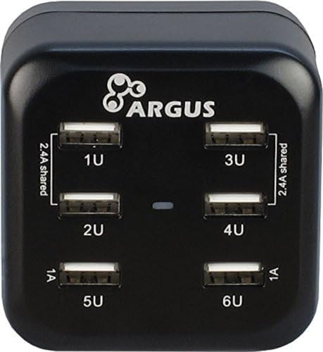 Inter-TECH Argus LS-6US USB-Ladegeraet Reiseladegeraet Fuer USB-Geraete Fuer Europa USA UK China von Inter-Tech
