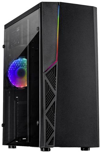 Inter-Tech B-02 RGB Tower PC-Gehäuse Schwarz von Inter-Tech