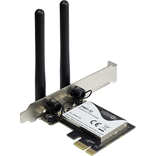 Inter-Tech DMG-32 Interne WLAN 650 Mbit/s, schwarz/Silber von Inter-Tech