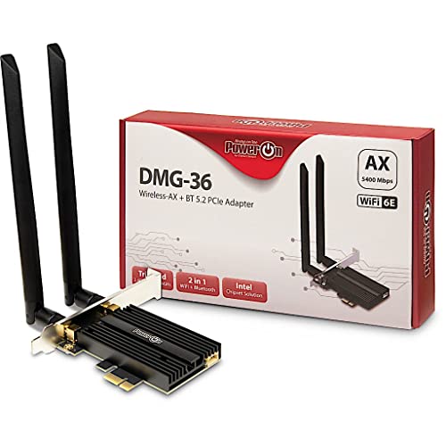Inter-Tech DMG-36 Eingebaut WLAN/Bluetooth 5400 Mbit/s, Black von Inter-Tech