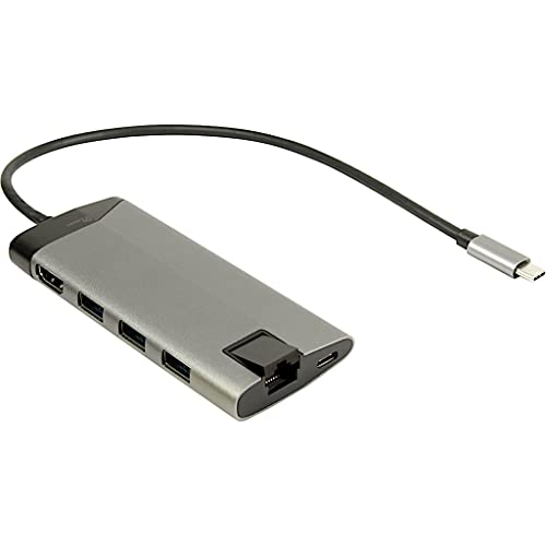 Inter-Tech GDC-802 – multifunktionale USB Type C HDMI Dockingstation, Silver Inter-Tech GDC-802 – multifunktionale USB Type C HDMI Dockingstation, Silver von Inter-Tech