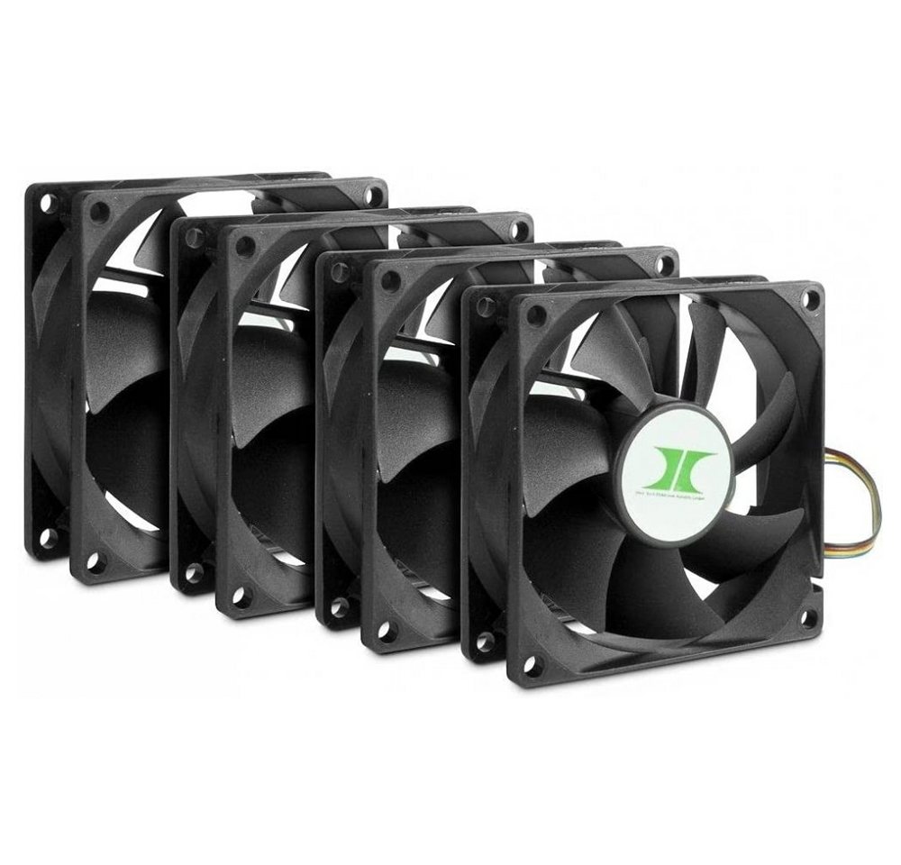 Inter-Tech Gehäuselüfter IPC Fan Set - Gehäuselüfter - schwarz von Inter-Tech