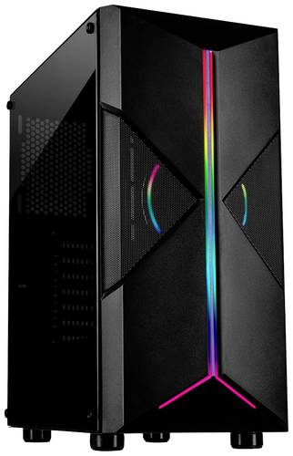 Inter-Tech IT-3306 Cavy Midi - RGB Midi-Tower Gaming-Gehäuse Schwarz Seitenfenster, Staubfilter, In Inter-Tech IT-3306 Cavy Midi - RGB Midi-Tower Gaming-Gehäuse Schwarz Seitenfenster, Staubfilter, In von Inter-Tech