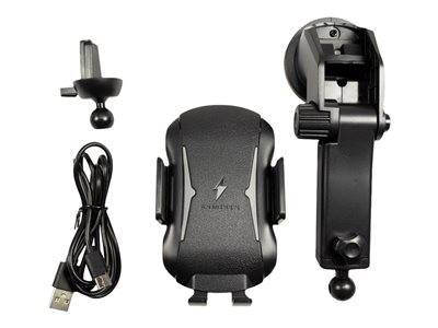 Inter-Tech Kfz-Schnellladegerät MTH-100-10W Qi Wireless,schw von Inter Tech