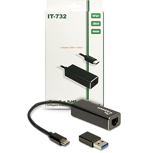 Inter-Tech LAN-Adapter Argus IT-732 USB-C Gigabit Ethernet von Inter-Tech