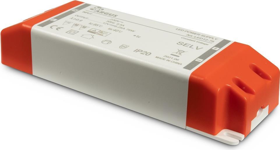 Inter-Tech LED DRIVER LED12-75 75W, 12V, 6250mA, IP20 retail (88882204) von Inter-Tech