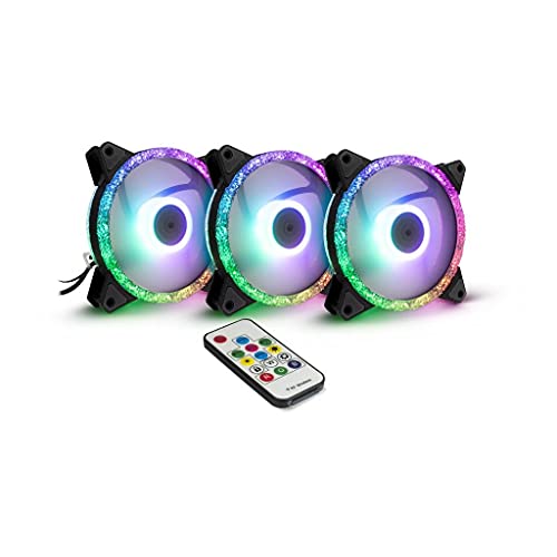 Inter-Tech Lüfter 120 * 120 * 25 ARGUS RGB-FAN SET RS-07, 3X LED Inter-Tech Lüfter 120 * 120 * 25 ARGUS RGB-FAN SET RS-07, 3X LED von Inter-Tech