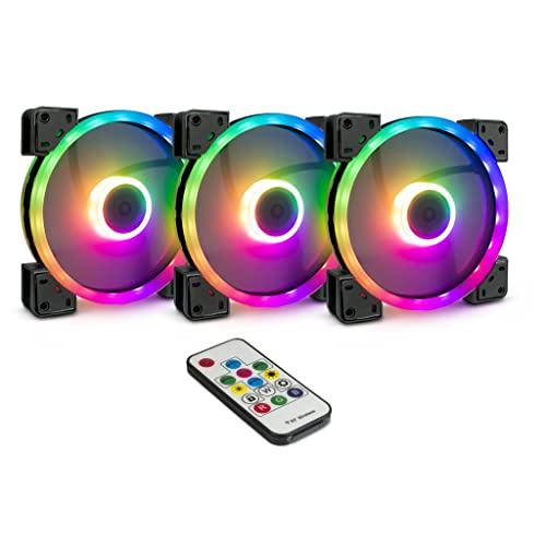 Inter-Tech Lüfter 140 x 140 x 25 mm Argus RGB-Fan Set RS-14 3 Stück 88885536 von Inter-Tech