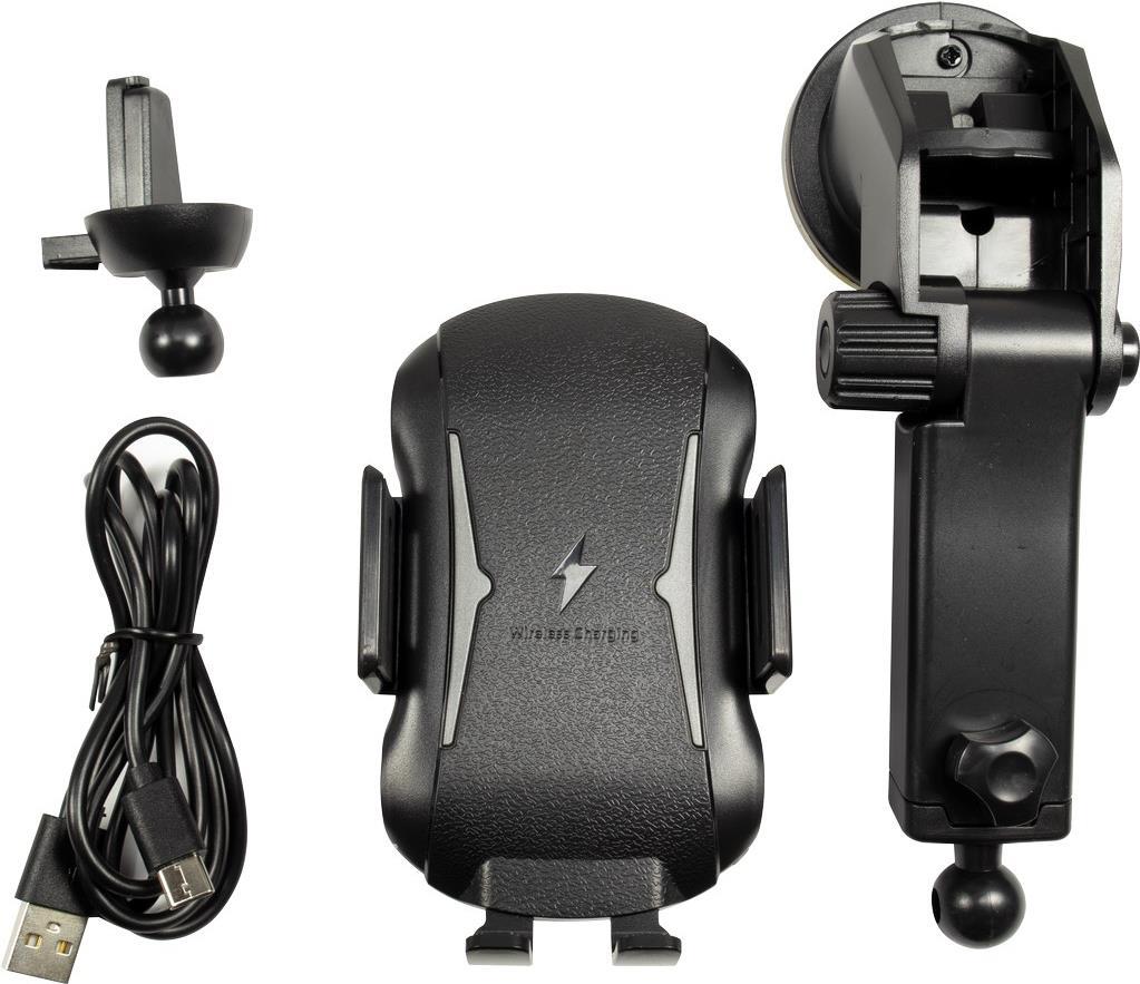 Inter-Tech MTH-100 Aktive Halterung Handy/Smartphone Schwarz (88885534) von Inter-Tech