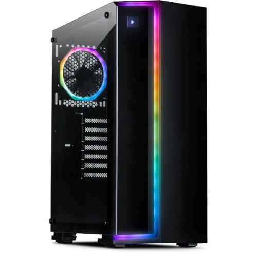 Inter-Tech S-3906 Renegade Gaming-Tower/PC-Gehäuse, Schwarz, ATX, ITX, Micro ATX von Inter-Tech