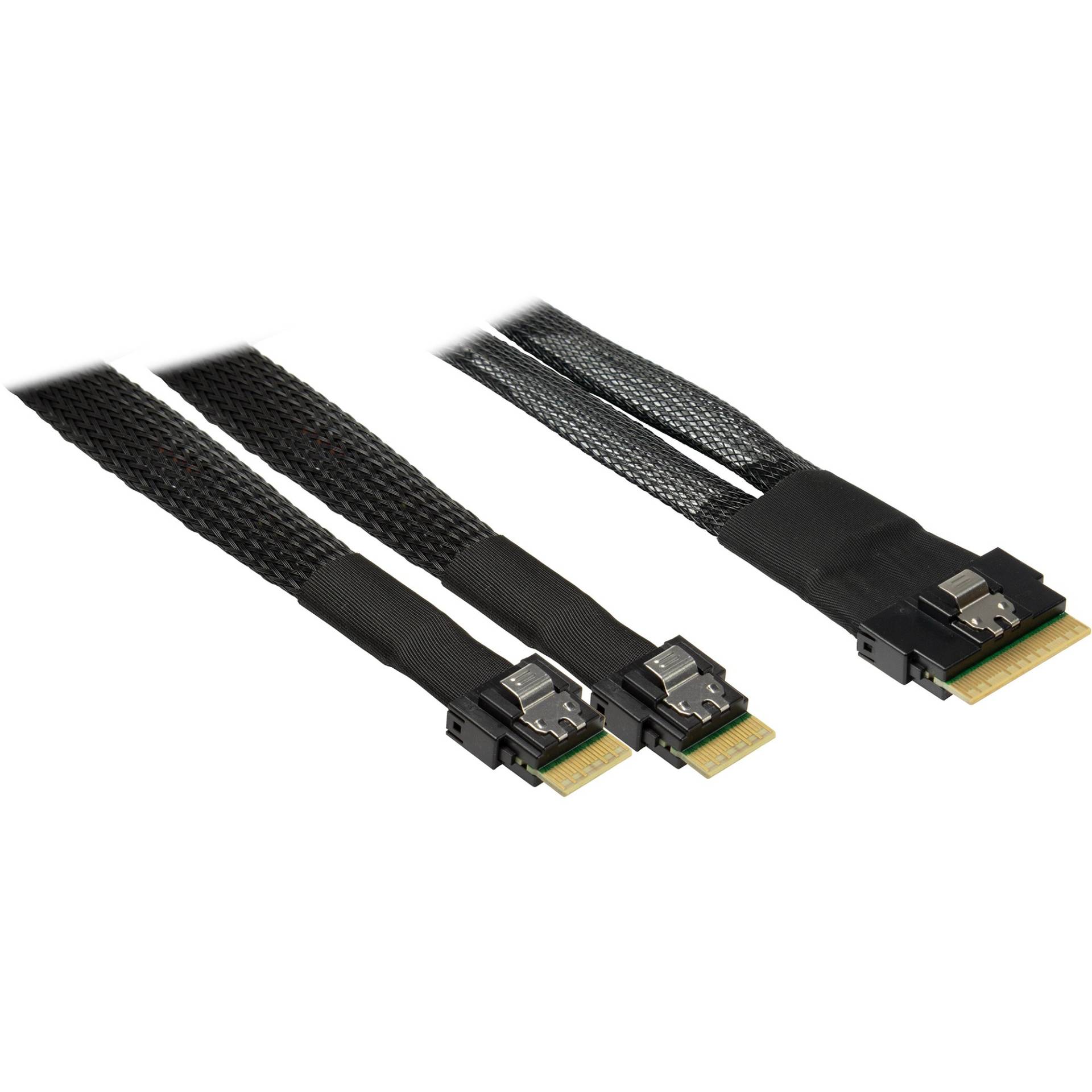 Kabel SFF 8654-8i > 2x SFF 8654-4i von Inter-Tech
