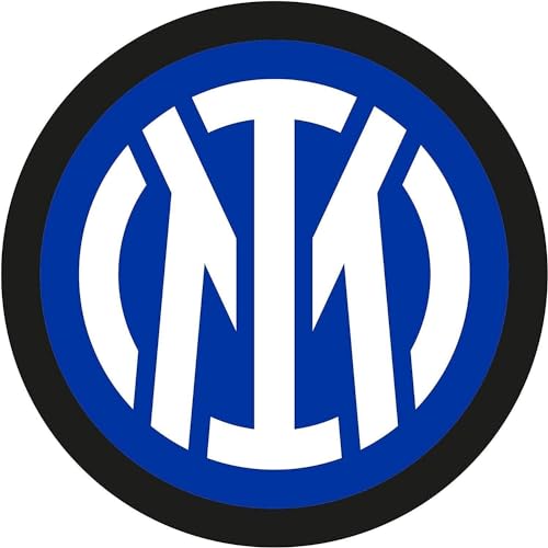 Inter Mauspad mit neuem Logo, Durchmesser 20 cm, rund, offizielles Produkt von Inter