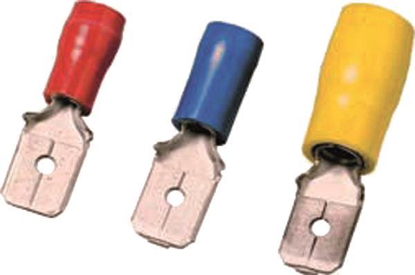 Intercable Flachstecker ICIQ168FS 0,5-1qmm 6,3x0,8 rot Messing (Inhalt 100 Stück) von Intercable Tools GmbH