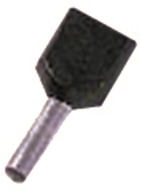 Intercable Zwillings- ICIAE1512Z aderendhülse 2x1,5qmm 12mm schwarz (Inhalt 100 Stück) von Intercable Tools GmbH