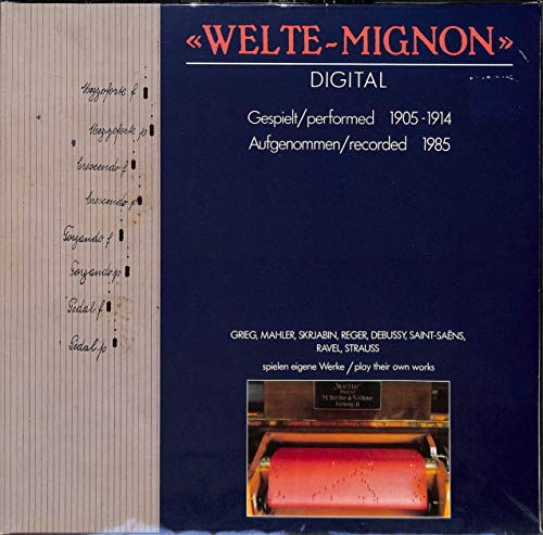 Grieg / Mahler / Skrjabin / Saint-Saëns / Strauss / Reger / Ravel / Debussy: Welte-Mignon - INT160.855 - Vinyl LP von Intercord