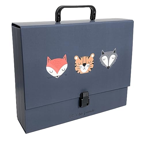 Interdruk - A4 Tierthema Heftbox mit Griff für Kinder - Ideal für Dokumente und Notizbücher - BeBe Friends B Interdruk - A4 Tierthema Heftbox mit Griff für Kinder - Ideal für Dokumente und Notizbücher - BeBe Friends B von Interdruk