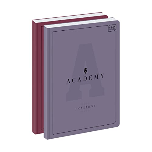 Interdruk ACADEMY Notizbuch, kariert, Hardcover, 192 Seiten, 90 g/m², hochwertiges Papier, abgerundete Ecken, A4, 192 Seiten von Interdruk