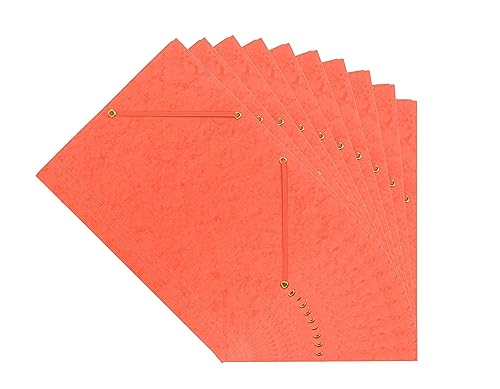 Interdruk - Eckspanner A4 Farbig - Pressboard-Ordner - Presspan Ordnungsmappe mit Gummiband - Orange - 10-er Pack Interdruk - Eckspanner A4 Farbig - Pressboard-Ordner - Presspan Ordnungsmappe mit Gummiband - Orange - 10-er Pack von Interdruk