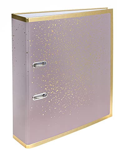 Interdruk Lever Arch File A4 75 mm - Metallic Design - Satin Gold Sparkling von Interdruk
