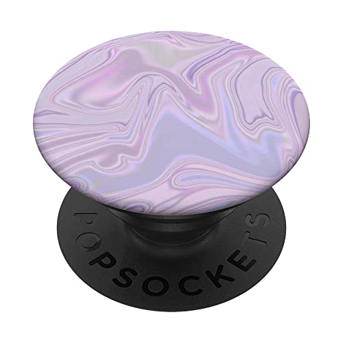 Regenbogen in Hellviolett, buntes Kunstmuster PopSockets mit austauschbarem PopGrip von InterestingColorfulPop