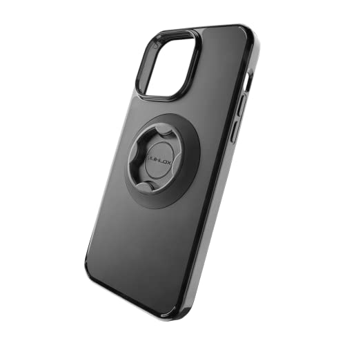 INTERPHONE - Spezielle iPhone 13 PRO MAX-Hülle für Quiklox-Lenker oder Spiegelvorbauten - QUIKLOX Modular System - Motorrad Handyhalter - Schnellverschlusshaken von Interphone