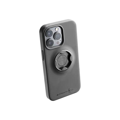 INTERPHONE - Spezielle iPhone 14 PRO-Hülle für Quiklox-Lenker oder Spiegelvorbauten - QUIKLOX Modular System - Motorrad Handyhalter - Schnellverschlusshaken von Interphone