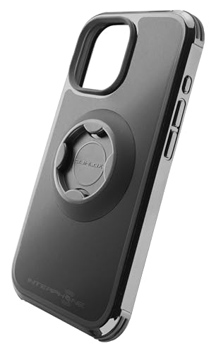 INTERPHONE – Spezielle iPhone 15 PRO-Hülle für Motorrad-, Auto- oder Fahrradhalterungen. Quiklox-Reihe – Motorrad-Handyhalter-Stützabdeckung – QUIKLOX-Modulsystem – Schnellverschluss-Befestigung von Interphone