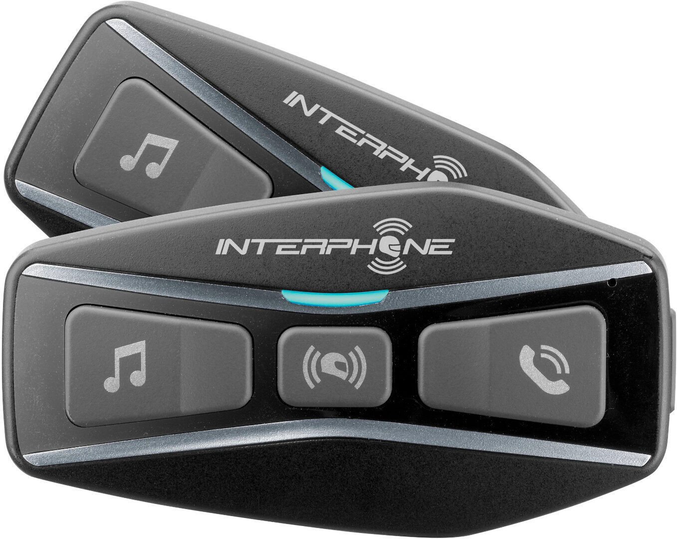 Interphone U-com 4 Bluetooth Kommunikationssystem Doppelpack Headset (Wasserdicht Bluetooth) von Interphone