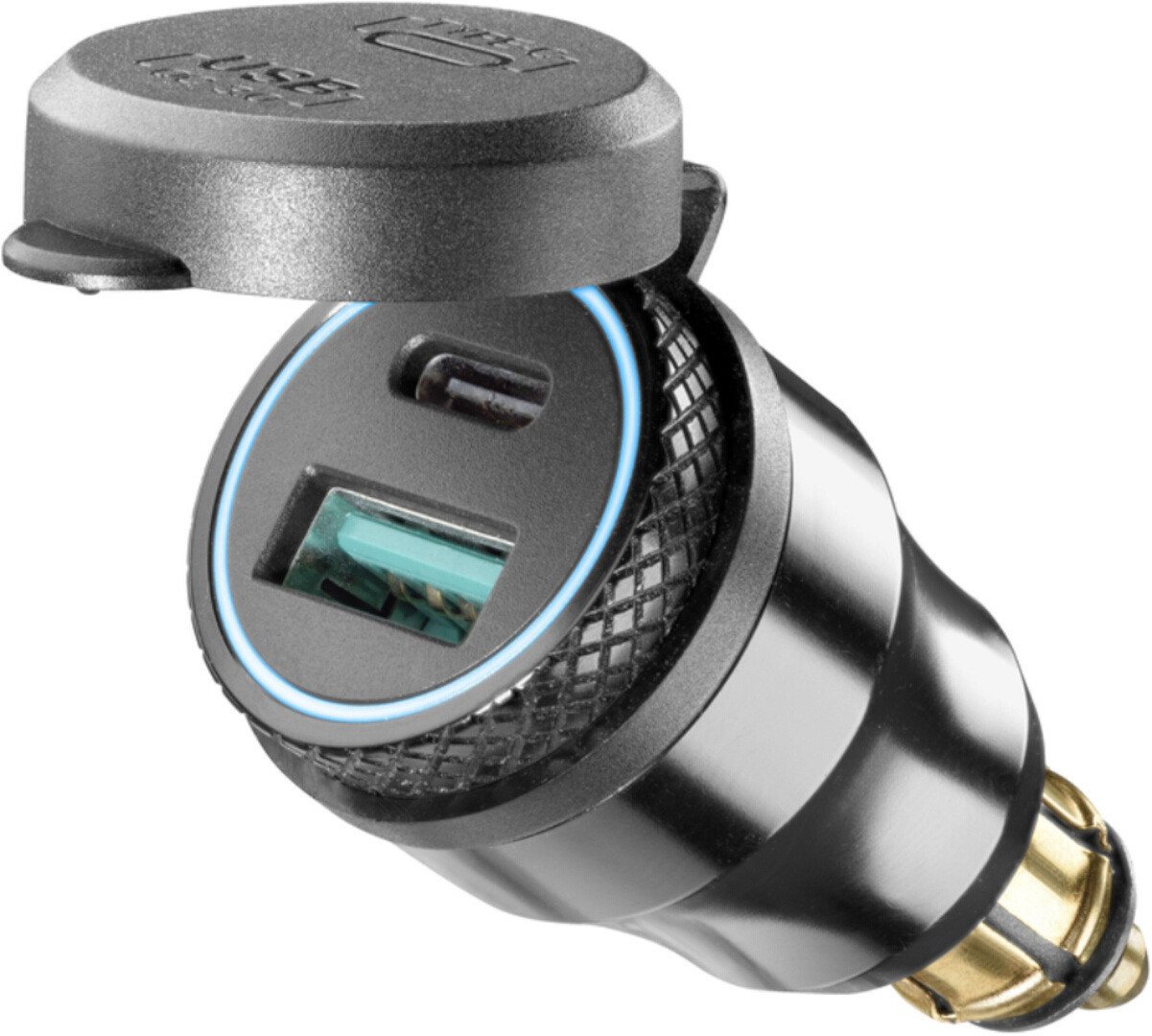 Interphone USB-A and USB-C 12V-Adapter mit DIN-Stecker Motorrad-Navigationsgerät Interphone USB-A and USB-C 12V-Adapter mit DIN-Stecker Motorrad-Navigationsgerät von Interphone