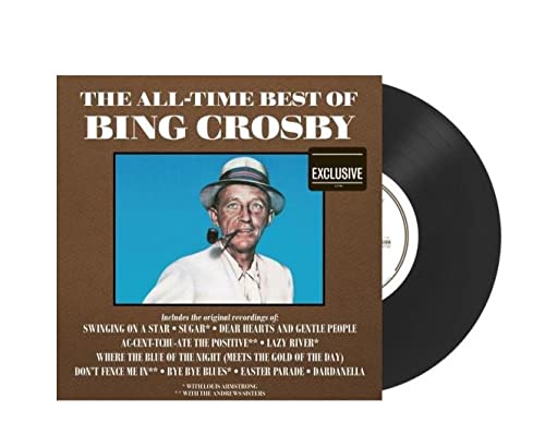 The All Time Best Of Bing Crosby - Exclusive Limited Edition Black Colored Vinyl LP von Interscope Records.