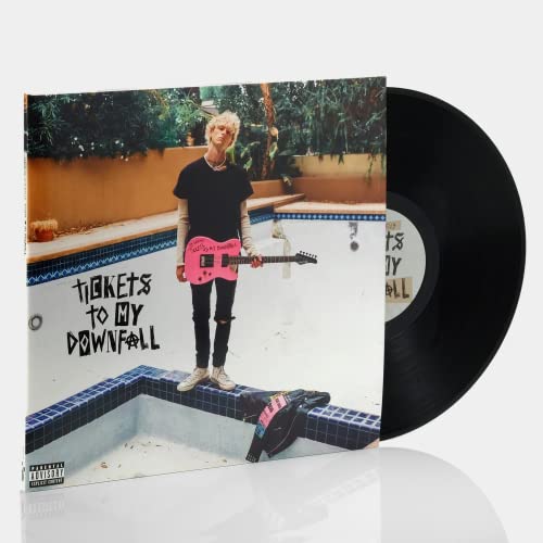 Tickets To My Downfall - Exclusive Limited Edition Black Colored Vinyl LP w/ Rare Litho Print von Interscope Records.