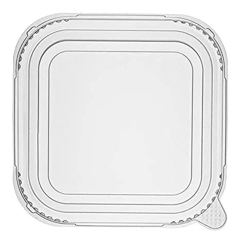 Intertan QKRLSB PET Deckel für Kraftpapier Quadratischer Lebensmittelbehälter 750ml-1410ml, 50 Stück von Intertan -1922-