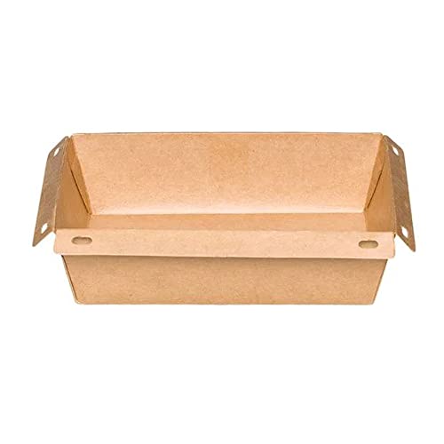 Intertan QS700 Kraftpapier Rechteckig Foodbox mit PET Safelock-Deckelsatz, 700ml Kapazität, 17cm Länge, 13cm Breite, 5.5cm Höhe, 50 Stück von Intertan -1922-