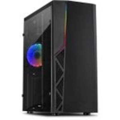 Inter-Tech B-02RGB Gaming Tower ATX/MicroATX Gehäuse Schwarz von Inter-Tech