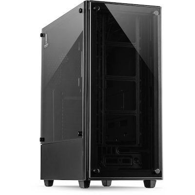 Inter-Tech C-303 Mirror, Midi Tower ATX Gehäuse, Schwarz von Intertech