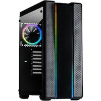 Inter-Tech X-3901 Impulse ATX Gaming Tower mit RGB Schwarz Seitenfenster von Inter-Tech