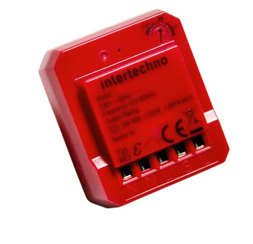 Intertechno Funk-Mini Einbaudimmer ITD-250, Rot von Intertechno